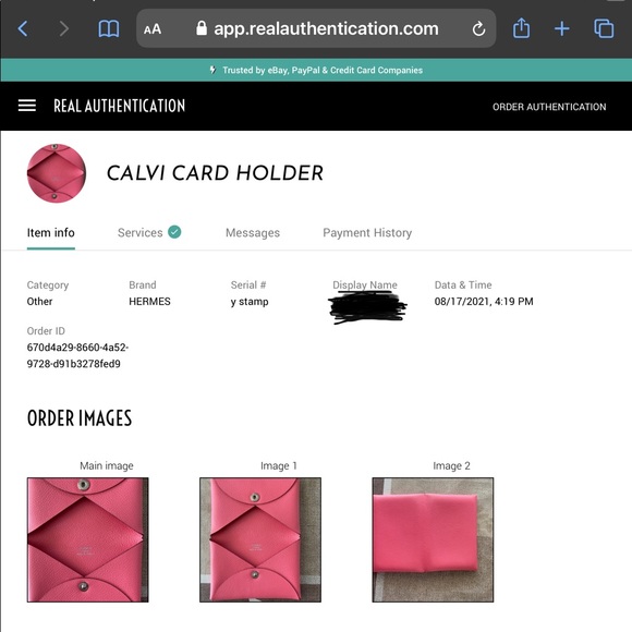 Hermes Calvi ROSE AZALEE - Picture 11 of 11